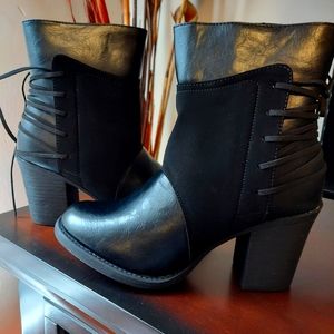 Pierre Dumas Vegan Leather Boots, Black 8 1/2